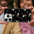 thumbnail image 4 of Halloween Skull Skeleton for iPhone 12/12 Pro Case, Cute Aesthetic Trick Treat Candy Shock-Absorbent Protectivefor Woman,Black, 4 of 6