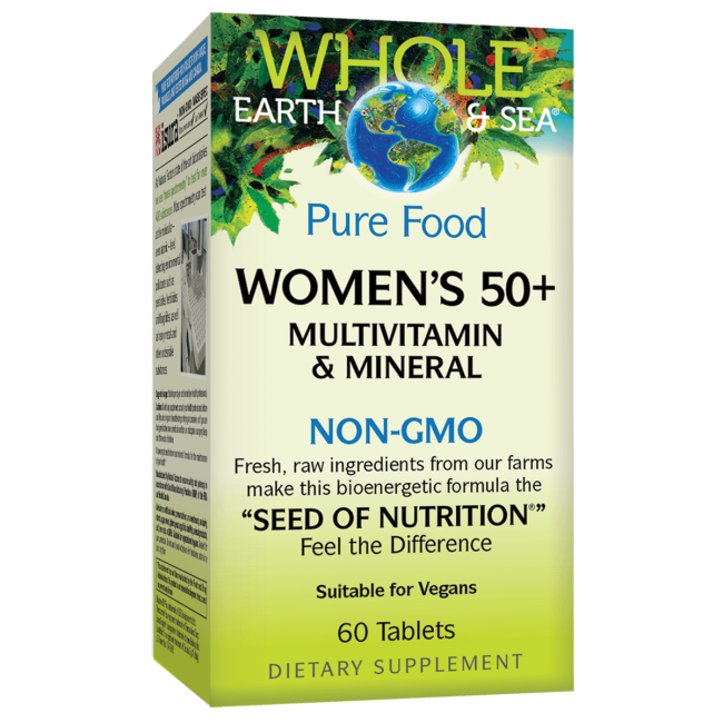 Natural Factors Pure Food Women's 50+ Multivitamin & Mineral 60 Tabs