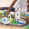 thumbnail image 5 of Melissa & Doug Take-Along Airport Play Set, Vehicles, Built-in Tracks, Model Train Set, for Toddlers 3+, 5 of 10
