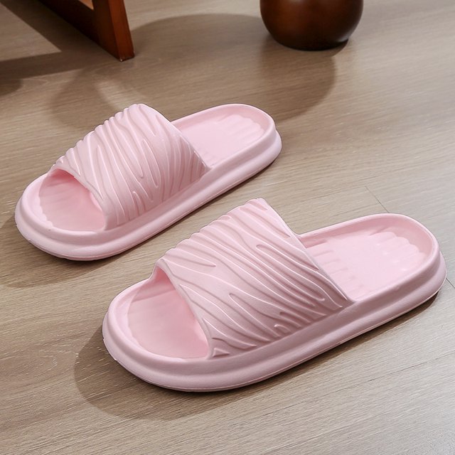 Xiao Hua Sandalias de baño antideslizantes de secado rápido para mujer y hombre, con suela gruesa y amortiguación extra (talla 40-41, color rosa)