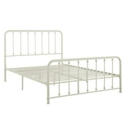 Weston Home Montgomery Spindle Metal Platform Queen Bed, White