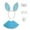 Blue, variant on AUNVITO 2025 Easter Children Clothing Easter Headband Children's Performance Props Cute Hair Accessories Bow Tie Bunny Tail Nose Mask Wang Sha Dress Five Piece Set