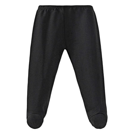 Kiijoy Newborn Baby Soft Footed Pants Infant Cotton Pull On Full Coverage Pants Sizes 12-18 Months