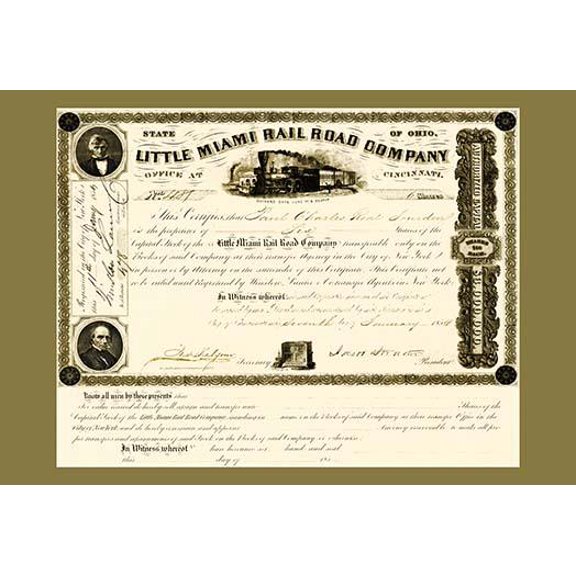 The Little Miami Railroad Company #1- Fine Art Canvas Print (20" x 30")