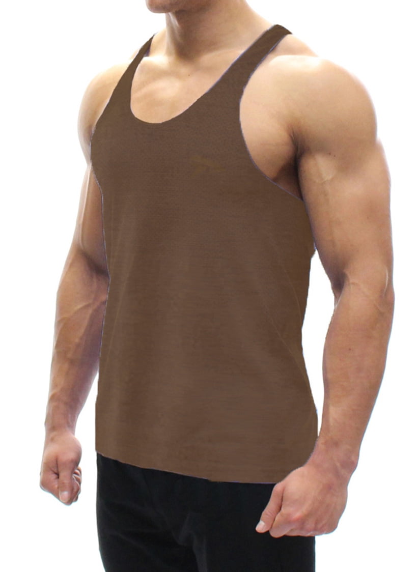 BODYSMART A Men's Tank Top Brown XLarge