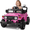 Pink, variant on HHVEL 12V 7Ah Power-Wheels Jeep, Ride on Cars with Remote Control for Boys, 3 Speeds, Electric Cars for Kids 3-5, Spring Suspension, Bluetooth Music & LED Lights, Black