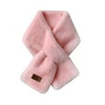 thumbnail image 2 of Faux Fur Scarf for Women Scarves Neck Shrug for Fall Winter Coat Dress(Pink), 2 of 3