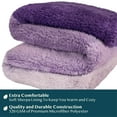 thumbnail image 3 of PAVILIA Fluffy Sherpa Throw Blanket Ombre | Gradient Plush, Soft, Fuzzy, Decorative Accent Throw Blanket for Couch Sofa Bed | Cozy Warm Decorative Furry Faux Fur Blanket, 50x60 Inches Purple, 3 of 7