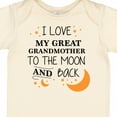 thumbnail image 4 of Inktastic I Love My Great Grandmother to the Moon and Back Boys or Girls Baby Bodysuit, 4 of 5
