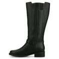 thumbnail image 3 of Journee Womens Yasmina Buckle Detail Knee High Inside Zipper Comfort Casual Boots, 3 of 9