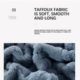 thumbnail image 6 of Dalang Throw Blanket for Couch Sofa 39.4”*59”- Fleece Tufted Fuzzy Soft Cozy Blanket for Bed, Thick Warm Blanket for All Seasons(Coffee), 6 of 9