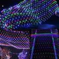 thumbnail image 4 of LED Twinkle Lights Fairy Net String Light ,8 Modes Plug-in Christmas Bush Lights, Connectable Waterproof Mesh Lights for Trees, Garden, Outdoor, Christmas Decorations (Multicolor,1.5X1.5m), 4 of 8