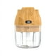 thumbnail image 1 of Picadora de carne eléctrica impermeable IPX5 de 250 ml y picadora de carne de grano de madera con hoja de acero inoxidable, adecuada para cocina y picadora de carne avanzada para verduras y frutas, 1 of 5