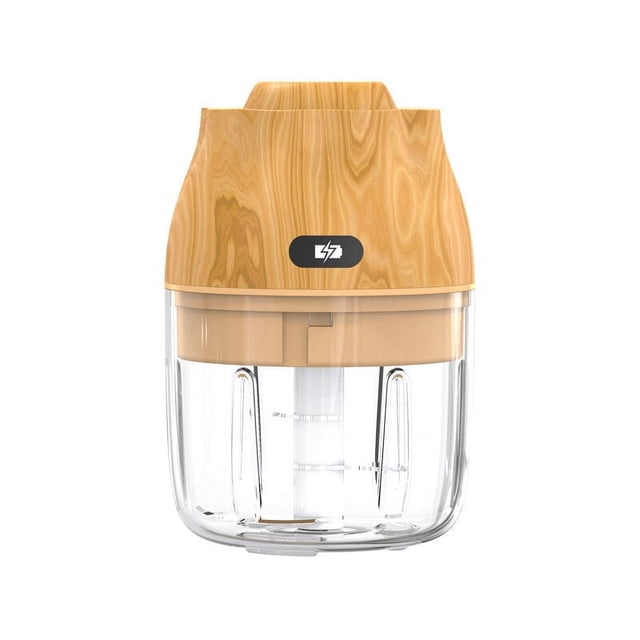 Mini picadora de verduras portátil, picadora de ajo eléctrica con base antideslizante y cuchilla de acero inoxidable ultraduradera, procesador de alimentos inalámbrico con operación de un toque y