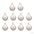 thumbnail image 1 of 20 Unids Suministros Artesanales Gota de Perla Colgantes de Cristal para La Fabricación de Joyas Hechos Accesorios para DIY Collares P, 1 of 7