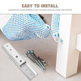 thumbnail image 3 of Shisuyan Flat Shape Hidden Headboard Wall Mount Brackets Silver 2Pcs 4.7x1.6x0.5In, 3 of 8