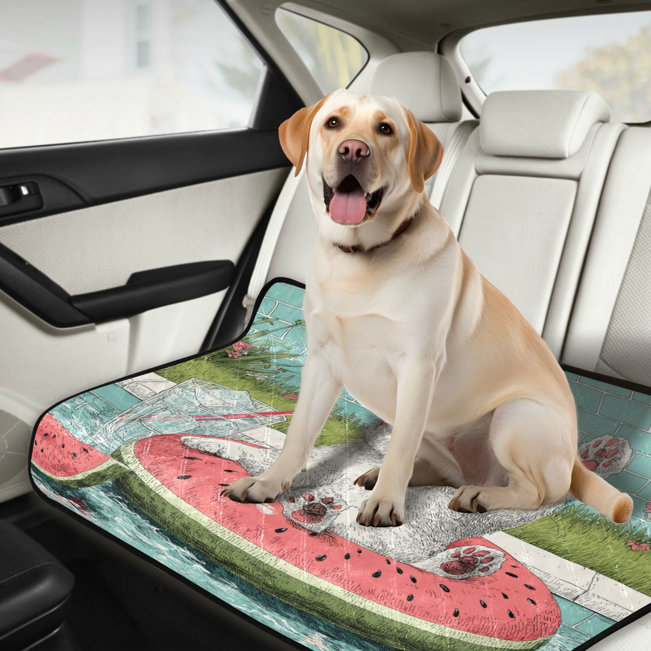 Qxltty Party Kitty Cat litter Pads Pet Set of 3 Diaper Mats Center Anti-leakage Layer Absorbent Soft and Comfortable
