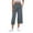 Grey, variant on T Womens Dress Pants Women's Solid Color Loose Seven Quarter Pants Long Pants With Slit Cuffs And Casual Pants Business Work Casual Pants