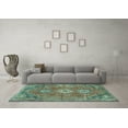 thumbnail image 3 of Ahgly Company Indoor Rectangle Persian Turquoise Blue Traditional Area Rugs, 7' x 10', 3 of 4