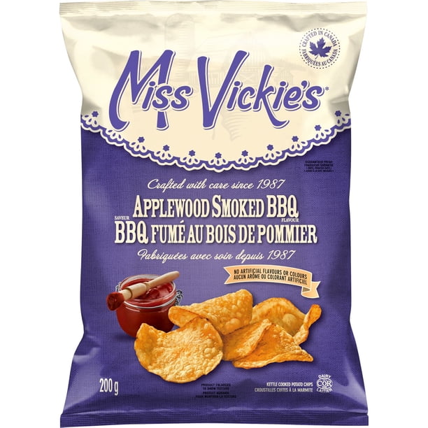 Miss Vickie's Kettle Cooked Applewood Smoked BBQ - Chips - 200 g