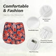 thumbnail image 6 of Picia Hand Drawn Tomatoes Pattern Women's 2 in 1 Athletic Running Shorts High Waisted Workout Casual Gym Sweat Shorts with Comfy Liner Zipper Pockets-Small, 6 of 9