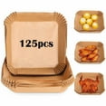 thumbnail image 4 of Square Air Frying Pan Paper Silicone Oil Paper Tray Oil Absorbing Food Pad Paper Baking Disposable Household Baking, 4 of 8