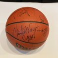 Tim Duncan Rookie 199798 San Antonio Spurs Team Signed Basketball