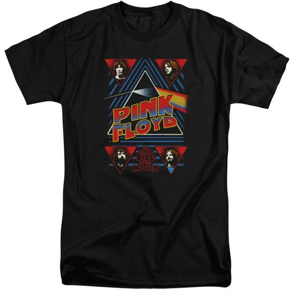 Pink Floyd Dark Side Mens Sublimation Polyester Shirt (Black, )