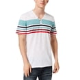 thumbnail image 1 of INC International Concepts T-Shirts à Col Fendu, Blanc, Grand, 1 of 2
