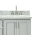 thumbnail image 4 of Ariel Stafford 61 Inch Double Oval Sink Vanity With Carrara White Marble Countertop W/0.75" Edge In Grey, 4 of 11