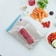 thumbnail image 4 of Bolsas para envasar al vacío (paquete de 5) | Bolsas reutilizables para congelar carne, verduras y comidas preparadas | Sin BPA, aptas para microondas y a prueba de fugas | Incluye etiqueta par, 4 of 5