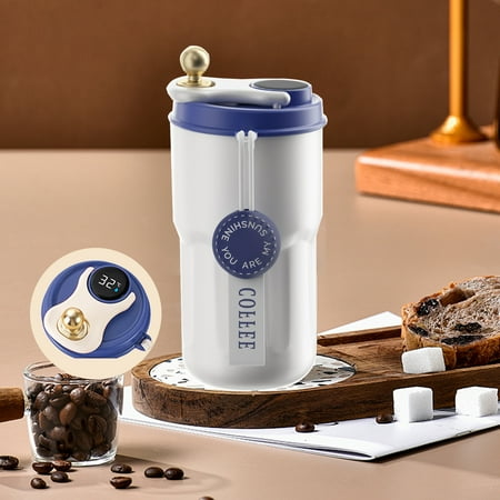 

Stainless Steel Vacuum Insulated Travel Coffee Mug LED Temperature Display Insulated Tumbler Leak Proof With Lid Keeps Cold and Warm Suitable For Coffee Tea And Beer