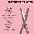 thumbnail image 4 of EXLEAF Beauty Facial Hair Scissors Stainless Steel Eyebrow Scissors for Women Small Scissors for Grooming, 4 of 9