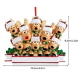thumbnail image 4 of Cateissary Adorno colgante de árbol de Navidad de animales de dibujos animados, puerta de chimenea, decoración del hogar del Hotel, suministros para el Kits de decoración para fiestas 8 animales Cateissary HA009187-06, 4 of 6