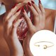 thumbnail image 2 of Jumpingount 2 uds., abierta para mujer, brazalete decorativo de mano ajustable de acero inoxidable, joyería para novia para citas, regalo de fiesta Ropa, zapatos y accesorios Miscelánea Oro Jumpingount AP016027-01, 2 of 6