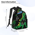 thumbnail image 4 of Easygdp Space Dino Cartoon Black Casual Laptop Backpack, Large Capacity Schoolpack for School, Travel, Business, 4 of 8