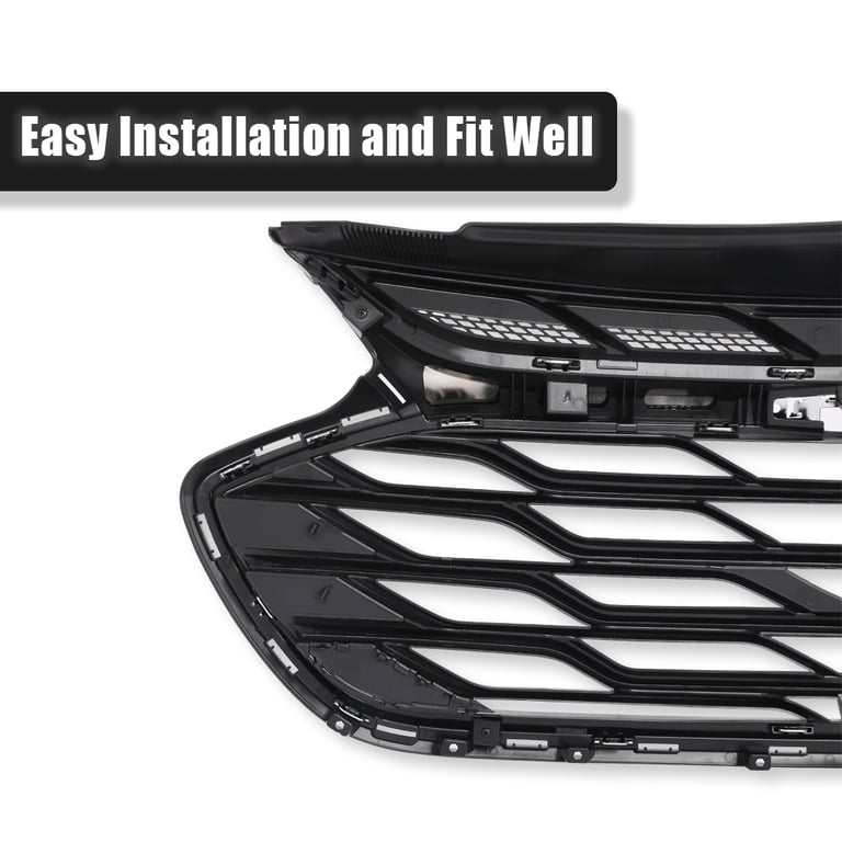 PENSUN Front Bumper Upper Grille Grill Assembly Compatible with 2018 2019 2020 2021 PENSUN Front Bumper Upper Grille Grill Assembly Compatible with 2018 2019 2020 2021