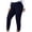 *Dark Blue, variant on VBVC Women's Plus Front Slit Stretch Pants , Ladies' High Waisted Trousers , Fall Winter Skinny Leggings For Women, L-5XL