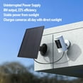 thumbnail image 3 of Solar Panel for Camera, 8W USB Solar Powerd Panel for Security Camera, Doorbell, Outdoor, Homes, IP66 Water Proof, 360 Adjustable Mount, 9.84ft Cable, Micro and Type C Ports, 3 of 7