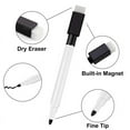 thumbnail image 2 of Magnetic Whiteboard Pen Erasable Marker, 48Pack Whiteboard Markers Dry Erase Marker with Eraser Cap Black, 2 of 7