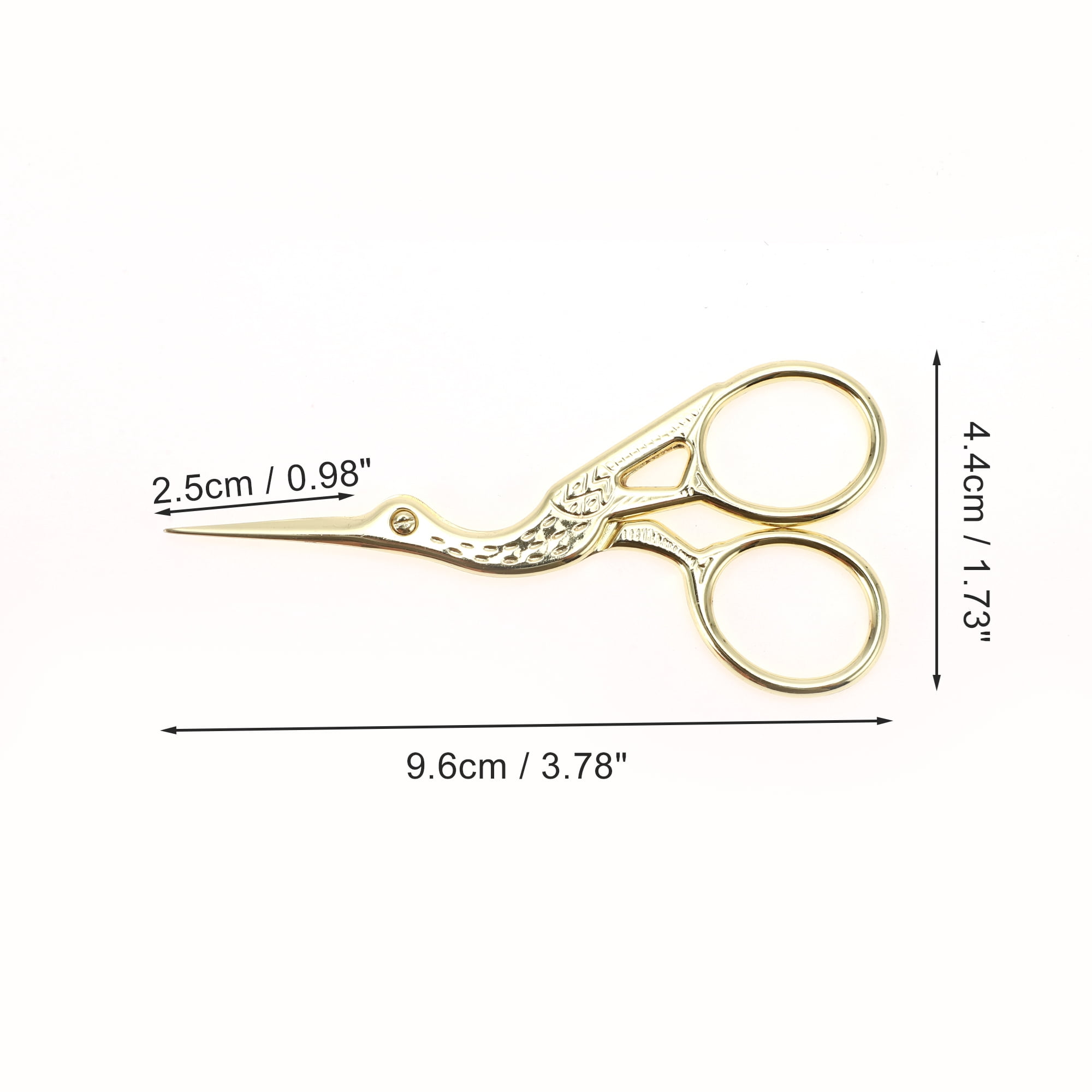Unique Bargains 1 Pc Little Crane Scissors Grooming Parlor Gold Tone