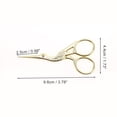 thumbnail image 2 of Unique Bargains 1 Pc Little Crane Scissors Grooming Parlor Gold Tone, 2 of 5