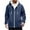 Mens Hoodies & Sweatshirts Dark Blue, variant on Mens Fleece Lined Jackets Zip Up Hoodies & Sweatshirts with Pockets Casual Solid Color Long Sleeve Thermal Warm Athletic Workout Outerwear Coats