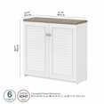 Bush Furniture Fairview Small Storage with Doors and Shelves