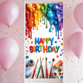 thumbnail image 6 of Decorative Design Happy Birthday Art Theme Colorful Paint Banner for Birthday Celebration Children Party Event, 6 of 7
