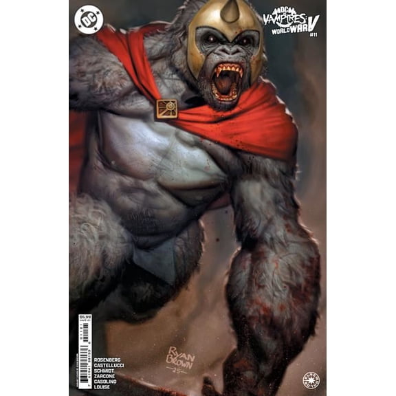 Collectible Dc Vs Vampires World War V #11 (of 12) Cvr B Ryan Brown Card Stock Var DC Comics Comic Book