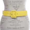 thumbnail image 2 of Women's High Waist Patent Leather Wide Fashion Square Belt, 2 of 3