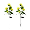 thumbnail image 6 of Djunllk 2 Pcs Solar Lights Outdoor - 5 Heads Beautiful Lifelike Roses Artificial Flowers, Auto On/Off Waterproof Versatile Reusable Night Light for Outside, Mother's Day Gifts, 6 of 6