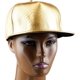 thumbnail image 5 of Gorras unisex con visera plana ajustable estilo hip hop (dorada), 5 of 5