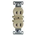 thumbnail image 2 of Hubbell RR15NGIZ Duplex Recetpacle Outlet, Non-Grounding, 2-Wire, 15-Amp, 120-Volt, Ivory, (10-Pack), 2 of 3